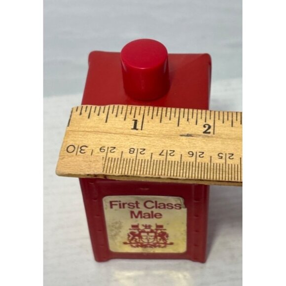 Vintage Avon First Class Male Electric Pre-Shave Red Bottle 4 Fl. Oz. EMPTY - Picture 8 of 8